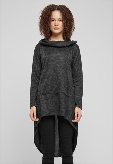 Cloud5ive Cloud5ive Damen Kleid Turtle-Neck Hoodie Kleid Kapuze Суичъри тъмносиво