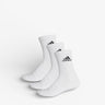 ADIDAS 3 Packs Cushioned Crew Socks White Бял 25-27 | MegaMall.bg