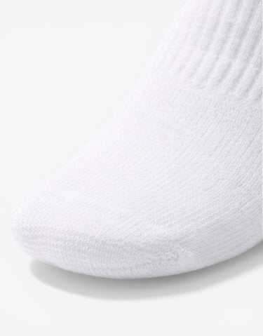 ADIDAS 3 Packs Cushioned Low-Cut Socks White