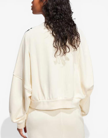 ADIDAS Adibreak Cropped Sweatshirt White