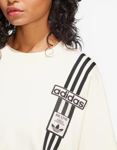 ADIDAS Adibreak Cropped Sweatshirt White