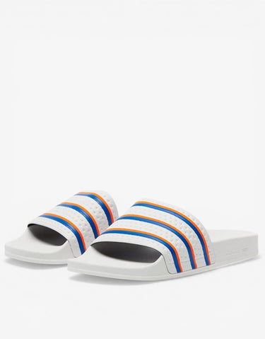 ADIDAS Adilette Slippers White/Blue/Red