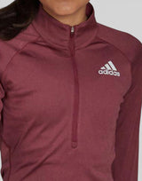 ADIDAS Adizero 1/2 Zip Top Burgundy | MegaMall.bg