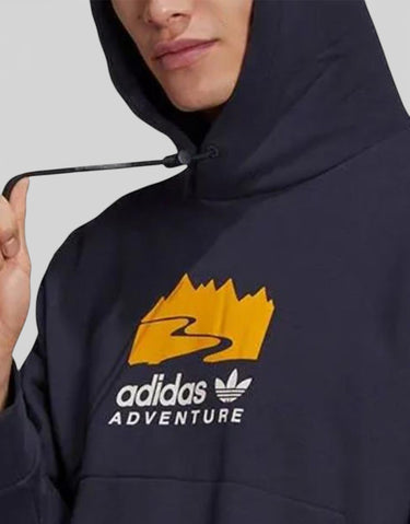 ADIDAS Adventure Logo Hoodie Navy | MegaMall.bg