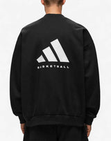 ADIDAS Basketball Crew Sweatshirt Black | MegaMall.bg