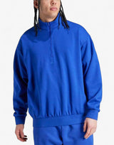 ADIDAS Basketball Half-Zip Sweatshirt Blue Син XS | MegaMall.bg