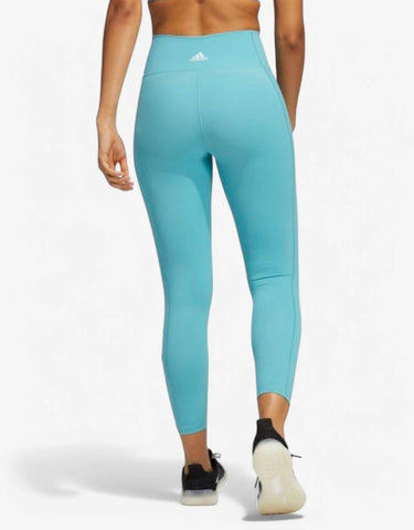 ADIDAS Believe This 2.0 Logo 7/8 Training Leggings Turquoise | MegaMall.bg