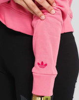 ADIDAS Cropped Hoodie Pink | MegaMall.bg