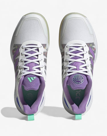 ADIDAS Defiant Speed Tennis Shoes White/Purple | MegaMall.bg
