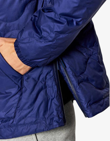 ADIDAS Down Quilt Half Zip Jacket Blue | MegaMall.bg