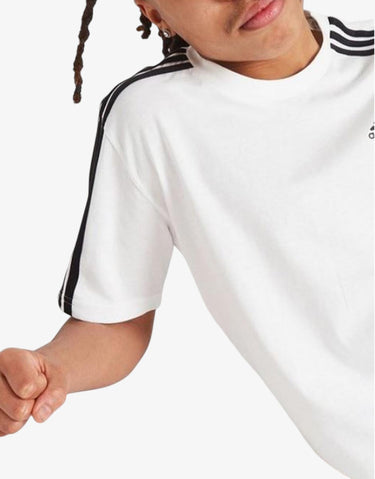 ADIDAS Essentials 3-Stripes Cotton Tee White
