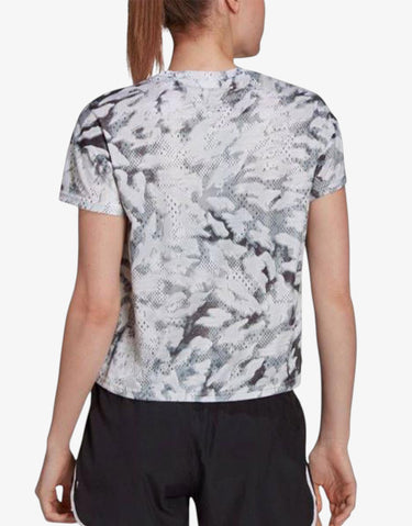 ADIDAS Fast Split All Over Print Tee Grey