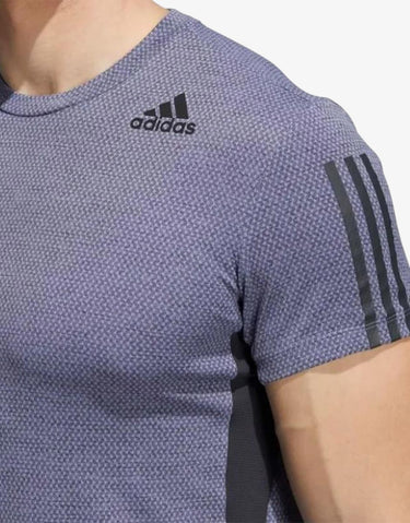 ADIDAS Heat.Rdy 3-Stripes Tee Violet