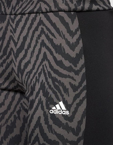 ADIDAS High Rise Sport Zebra Capri Leggings Black