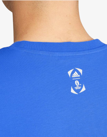 ADIDAS Italy Uefa Tee Blue