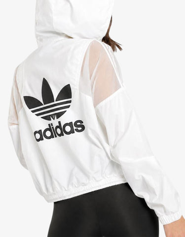 ADIDAS Originals Cropped Windbreaker Jacket White