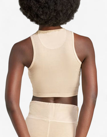 ADIDAS Originals Essentials+ Crop Tank Top Beige | MegaMall.bg