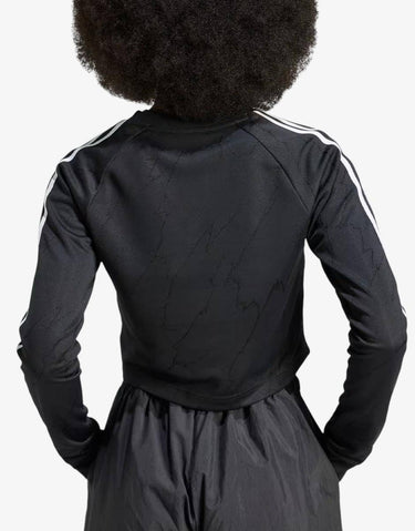 ADIDAS Originals Long Sleeve Cropped Top Black | MegaMall.bg