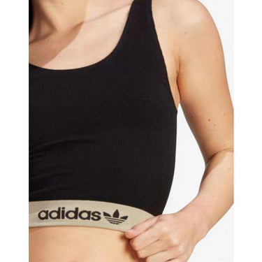 ADIDAS Originals Ribbed Modern Flex Brami Underwear Black | MegaMall.bg