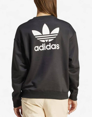 ADIDAS Originals Trefoil Loose Crew Sweatshirt Black | MegaMall.bg