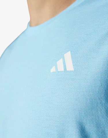 ADIDAS Own The Run 3-Stripes Tee Blue | MegaMall.bg