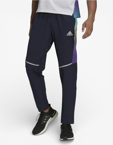 ADIDAS Own The Run Colorblock Pants Navy Син S | MegaMall.bg