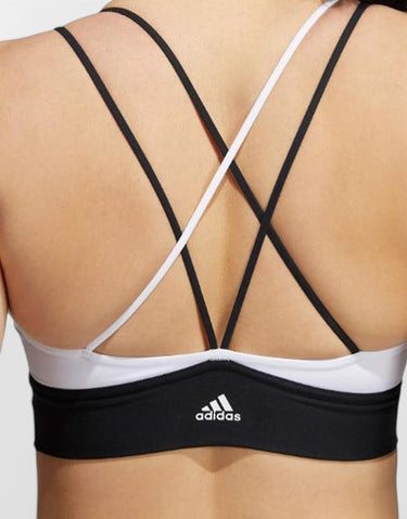 ADIDAS Performance Alpha Model 3 Bar Logo Bra White