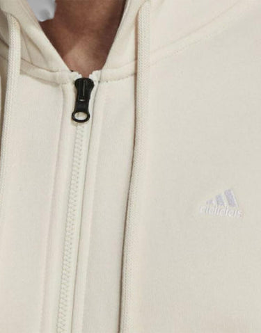 ADIDAS Sportswear Comfy & Chill Full Zip Hoodie Beige | MegaMall.bg