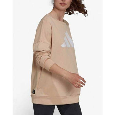 ADIDAS Sportswear Future Icons 3 Bar Crew Sweatshirt Beige | MegaMall.bg