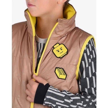 ADIDAS x Lego Baumhaus Vest Brown/Yellow | MegaMall.bg