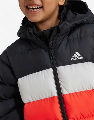 ADIDAS Sportswear Synthetic Down Jacket Black/Red | MegaMall.bg