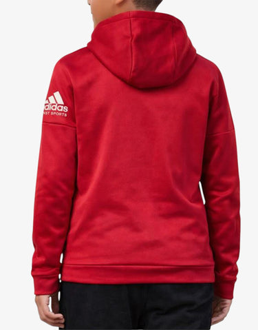 ADIDAS Stack Logo On Left Sleeve Hoodie Red | MegaMall.bg
