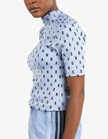 ADIDAS Tight Crop Top Tee Blue