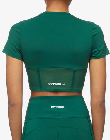 ADIDAS x Ivy Park Corset Croped Tee Green | MegaMall.bg