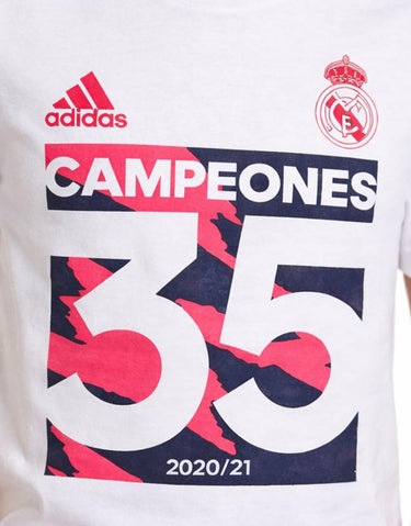 ADIDAS x Real Madrid La Liga Champion 21 T Tee White