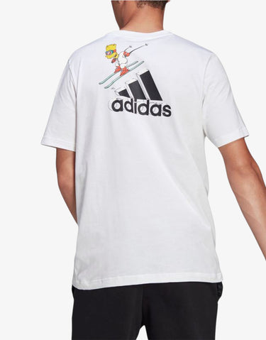 ADIDAS x The Simpsons Ski Graphic Tee White