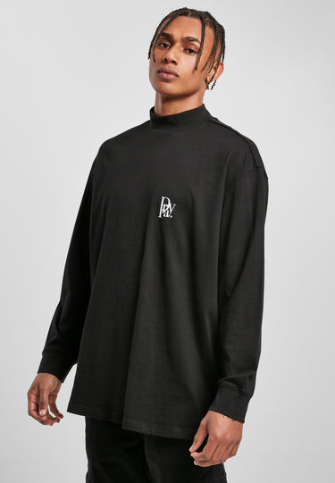 Prayor Black White Turtleneck Longsleeve
