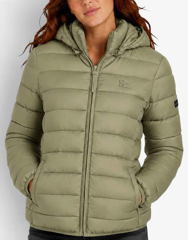 GEOGRAPHICAL NORWAY Atichoko Puffer Hoodie Jacket Olive
