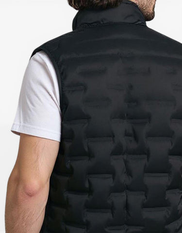JACK&JONES Quilted Sleeveless Vest Black