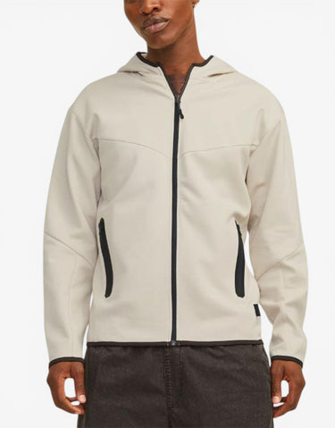 JACK&JONES Sweat Zip Hoodie Beige
