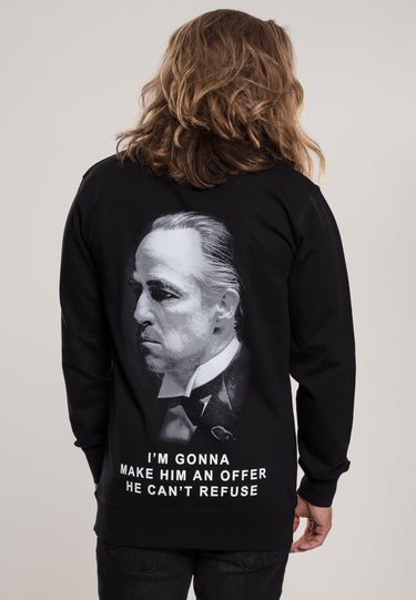 Merchcode Godfather Refuse Crewneck Суичъри черно