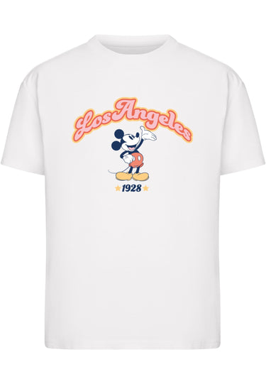 Merchcode Ladies Mickey Mouse Los Angeles Tee Тениски бяло