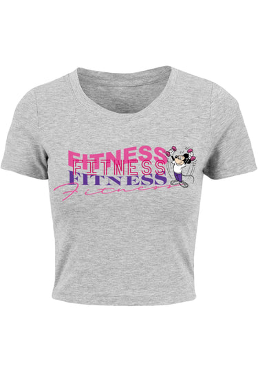 Merchcode Ladies Mickey Fitness Tee Тениски сиво