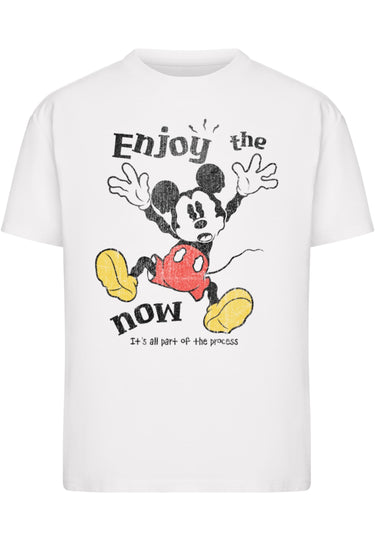 Merchcode Ladies Mickey Mouse Enjoy The Now Tee Тениски бяло