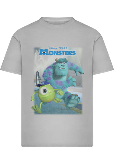 Merchcode Disney Monsters Poster Loose Tee Тениски lightasphalt