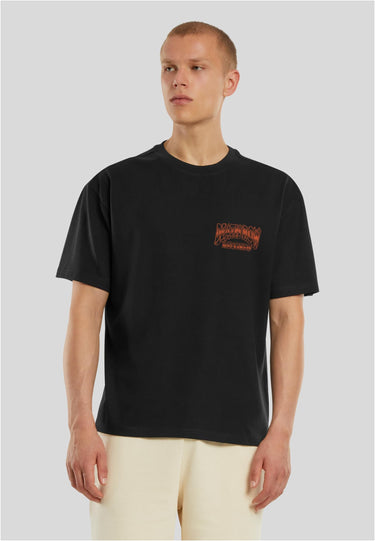 Merchcode Deathrow Records Doodle Logo Vintage Loose Tee Тениски черно