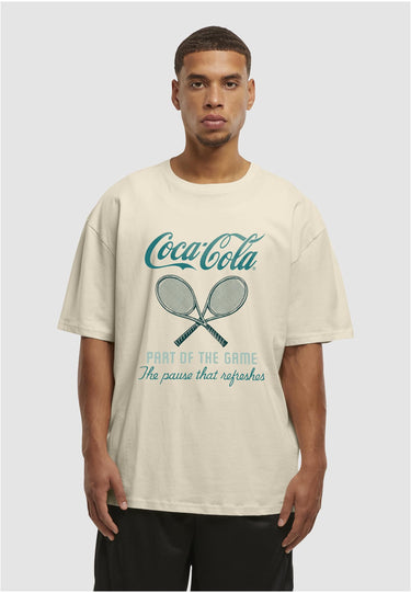 Merchcode Coca Cola Tennis Club Loose Tee Тениски пясъчно