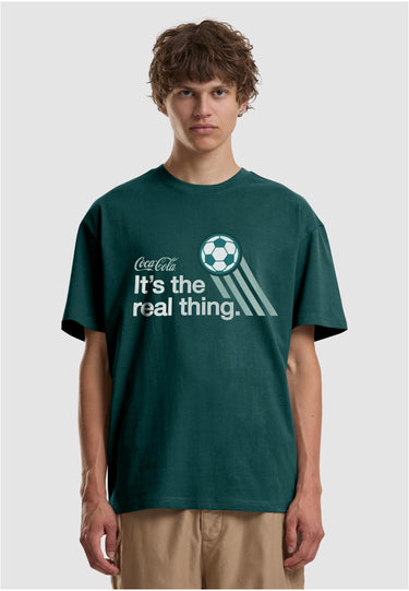 Merchcode Coca Cola The Real Thing Football Loose Tee Бутилки за вода bottlegreen