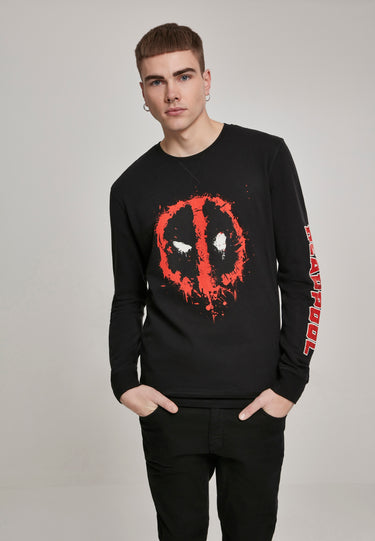 Merchcode Deadpool Splatter Crewneck Суичъри черно