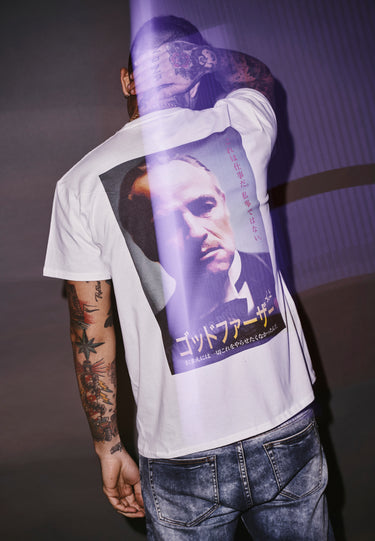 Merchcode Godfather Characters Tee Тениски бяло